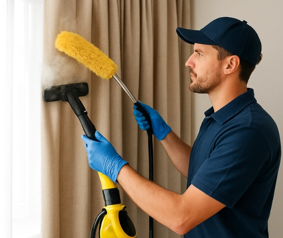Trusted residential curtain cleaning technician Matty Curtain Cleaning summer-hill-nsw QLD