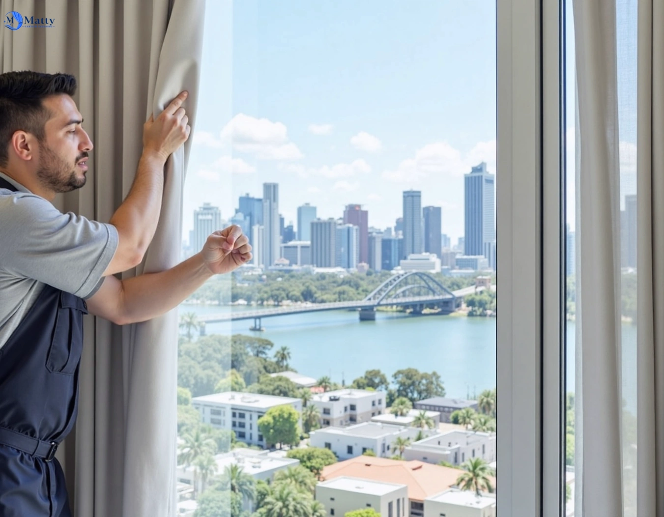 Professional curtain steam cleaning service summer-hill-nsw QLD by Matty Curtain Cleaning