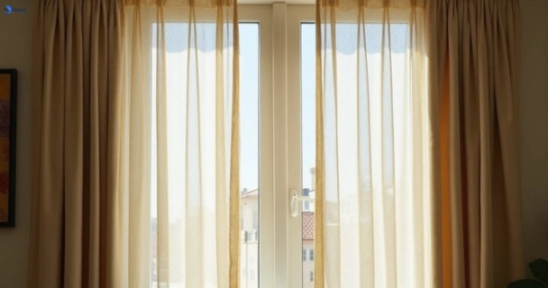Dull dusty drapes in summer-hill-nsw before professional cleaning
